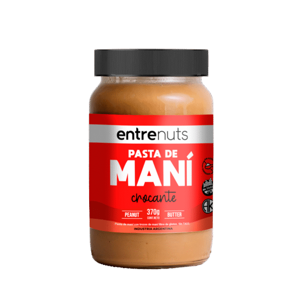 Mantequilla Pasta de Maní Crocante 370gr Entrenuts